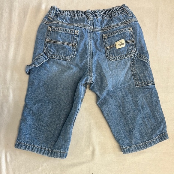 The Children's Place Blue Carpenter Jeans lined with grey jersey cotton - Picture 3 of 4